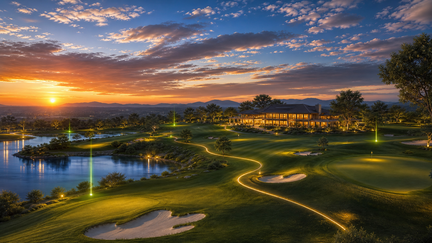 Worldwide golf event region